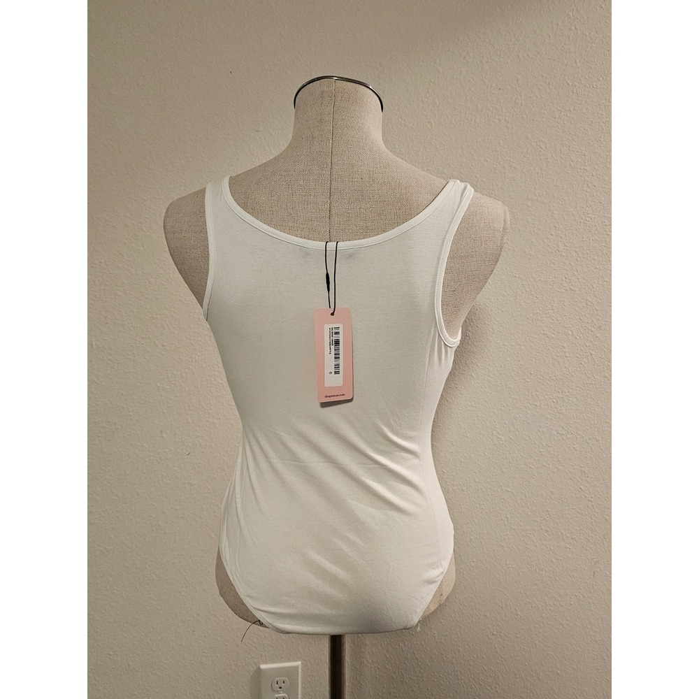 MICAS Size Small White Prosecco Mood Graphic Bodysuit - Picture 5 of 9